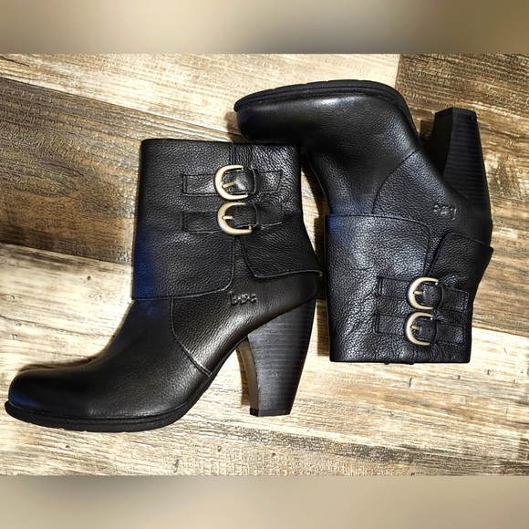 Boc black leather ankle boots Size 7.5 EUC - Picture 5 of 9
